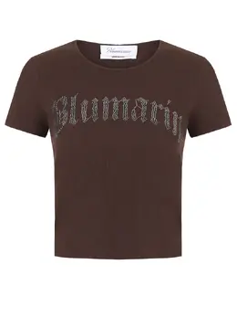 BLUMARINE: Хлопковая футболка 