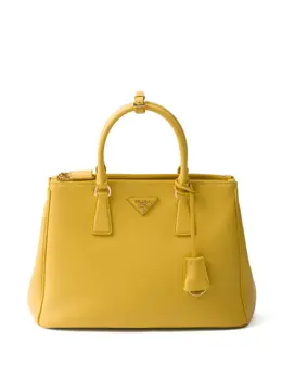 Prada: Жёлтая сумка-шоппер 