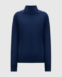 Jil Sander: Синий свитер 