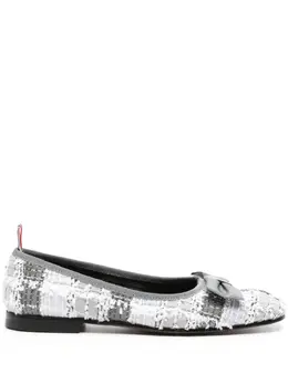 Thom Browne: Светлые балетки 
