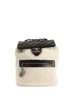 CHANEL Pre-Owned: Чёрный рюкзак 