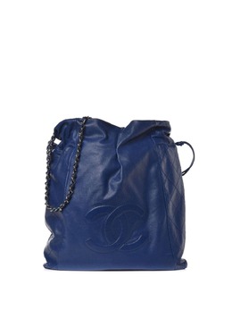 CHANEL Pre-Owned: Голубая сумка-шоппер 
