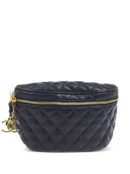 CHANEL Pre-Owned: Синяя поясная сумка 