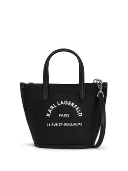 Karl Lagerfeld: Чёрная сумка-шоппер  Rue St Guillaume