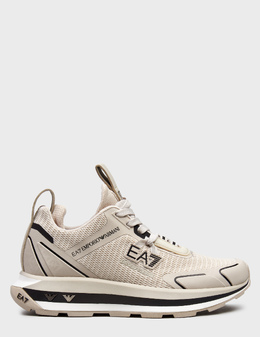 EA7 EMPORIO ARMANI: Бежевые кроссовки 