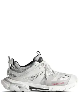 Balenciaga: Серебристые кроссовки  Track