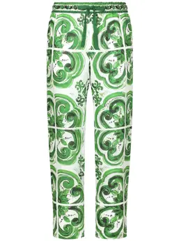 Dolce & Gabbana: Брюки  Majolica с принтом