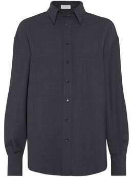 Brunello Cucinelli: Рубашка  Monili с длинным рукавом