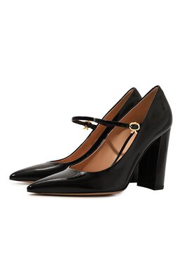 Gianvito Rossi: Чёрные туфли  Ribbon