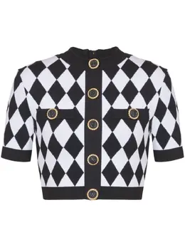 Balmain: Жаккардовый топ 