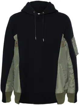 sacai: Синяя толстовка 