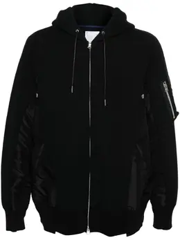 sacai: Чёрная толстовка 