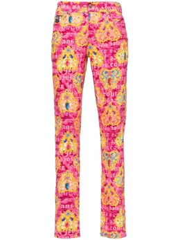 Versace Jeans Couture: Розовые джинсы 