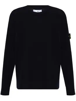 Stone Island: Свитшот  Compass из шерсти