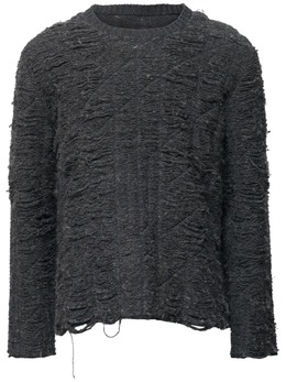 MM6 Maison Margiela: Рваный свитер 