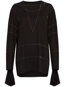 MM6 Maison Margiela: Свитшот в полоску 