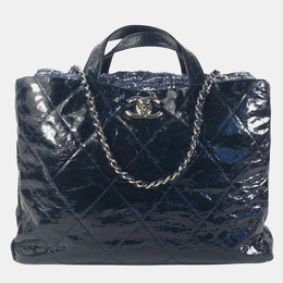 Chanel: Голубая сумка на руку 