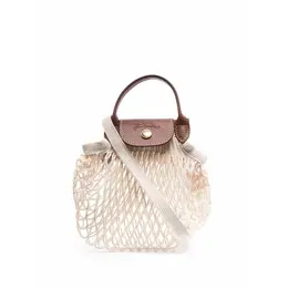 Longchamp: Коричневая сумка  Le Pliage