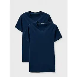BIKKEMBERGS: Футболка с v-образным вырезом 