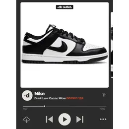 NIKE: Белые кроссовки  Dunk Low