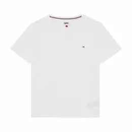 Tommy Jeans: Белая футболка 