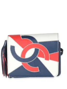 CHANEL Pre-Owned: Белая сумка через плечо 