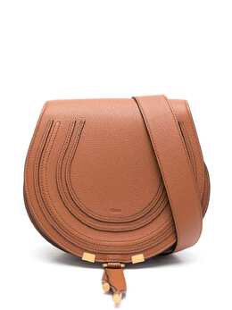 Chloé: Коричневая сумка через плечо  Marcie