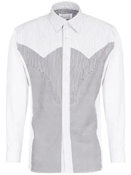 Maison Margiela: Рубашка в полоску 