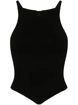 Courrèges: Чёрный топ 