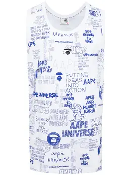 AAPE BY *A BATHING APE®: Майка с принтом 