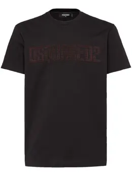 Dsquared2: Футболка со стразами 