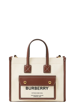 BURBERRY: Бежевая сумка 