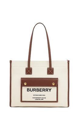 BURBERRY: Бежевая сумка 