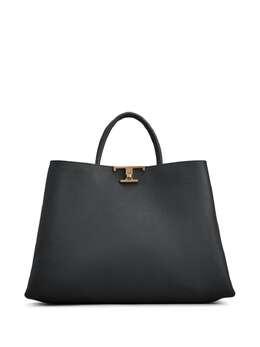Tod's: Чёрная сумка-шоппер  T Timeless