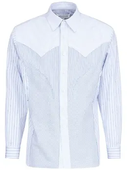 Maison Margiela: Рубашка в полоску 