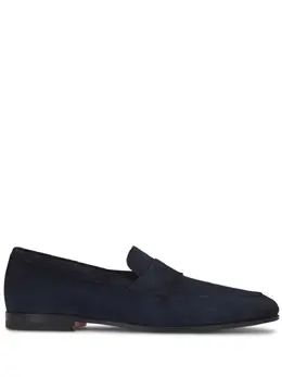 Santoni: Синие туфли 