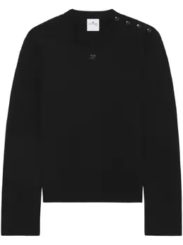Courrèges: Чёрный свитер 