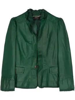 Gucci Pre-Owned: Кожаная куртка 