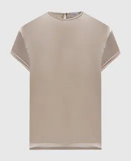 Brunello Cucinelli: Серый топ 