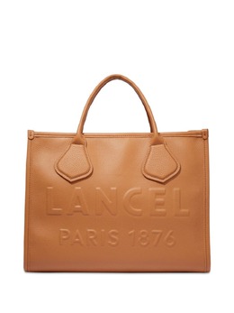 Lancel: Коричневая сумка-шоппер 