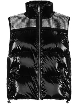 Philipp Plein: Чёрный жилет  Crystal