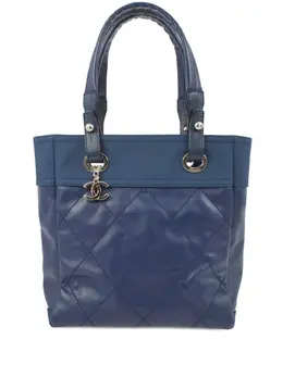 CHANEL Pre-Owned: Голубая сумка 