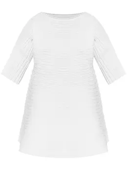 Pleats Please Issey Miyake: Белый топ 