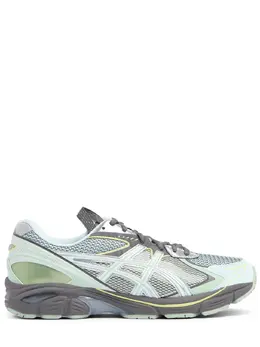 ASICS: Зелёные кроссовки 