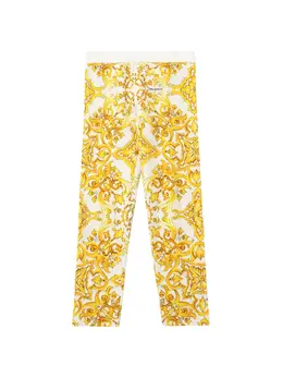 DOLCE & GABBANA: Бавовняні легінси  Majolica