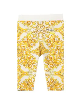 DOLCE & GABBANA: Бавовняні легінси  Majolica