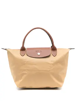 Longchamp: Жёлтая сумка-шоппер  Le Pliage Original