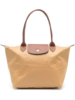Longchamp: Жёлтая сумка-шоппер  Le Pliage Original