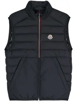 Moncler: Синий жилет 