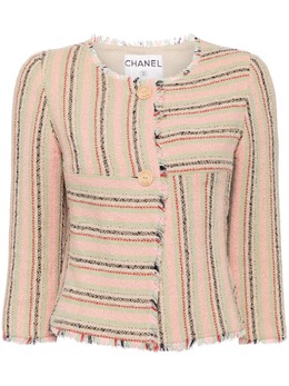 CHANEL Pre-Owned: Куртка в полоску 